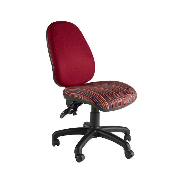 High Back Operator Chair (Twin Lever on Castors)